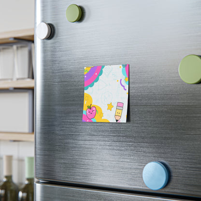 Colorful Hearts Grid Sticky Note Pads