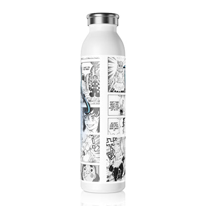 Slim Water Bottle  Anime Cat Mask Strength Manga Design