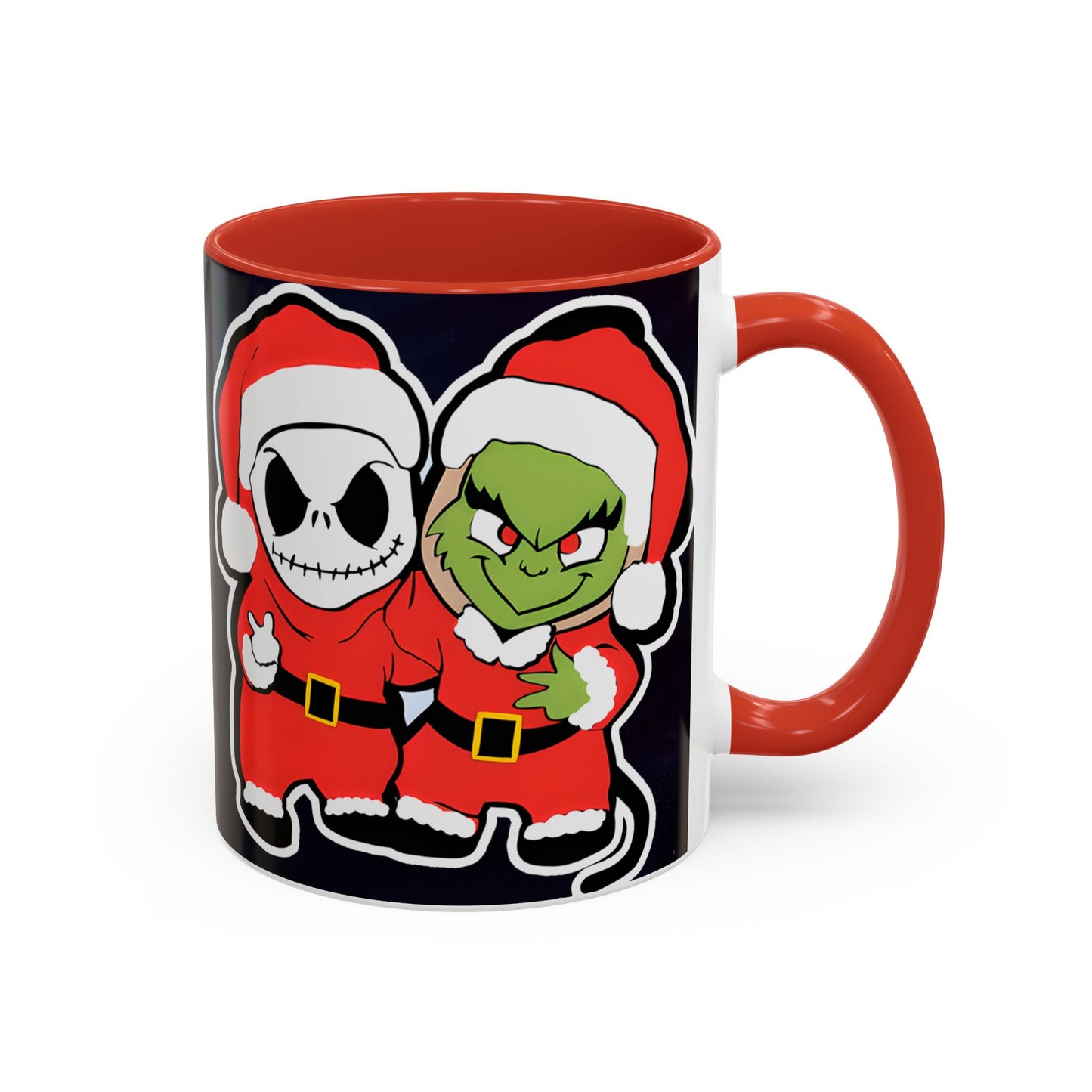 Grinch Jack Skellington Christmas Mug | Accent Coffee Mug