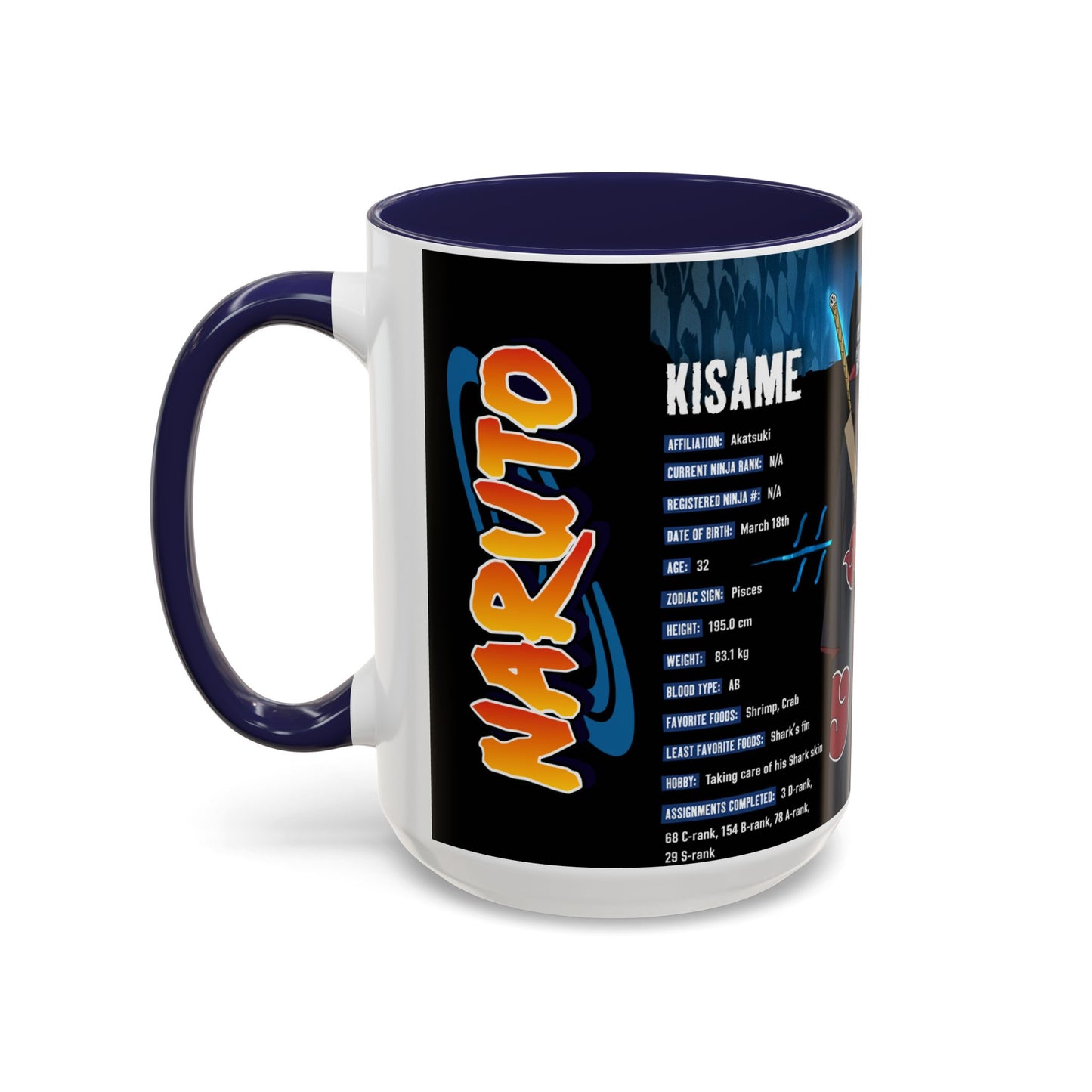 Naruto Shippuden Kisame Coffee Mug | Anime Accent Mug (11/15oz)