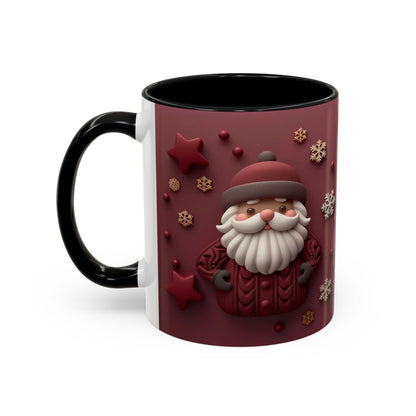 Cute Santa Face Holiday Mug | Christmas Accent Coffee Mug