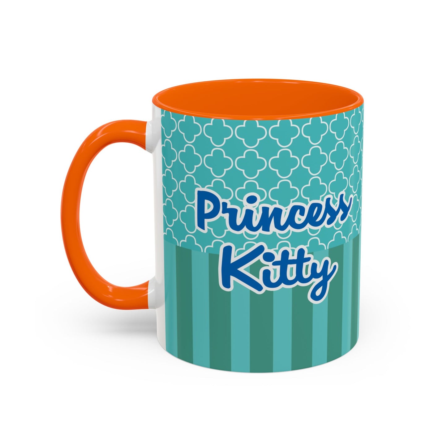 Princess Girl Cartoon Teal Accent Coffee Mug | 11oz 15oz