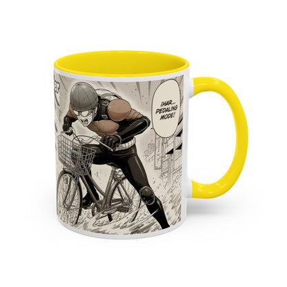 Mumen Rider Comic Panel Coffee Mug  Anime Hero Bike Design (11/15oz)