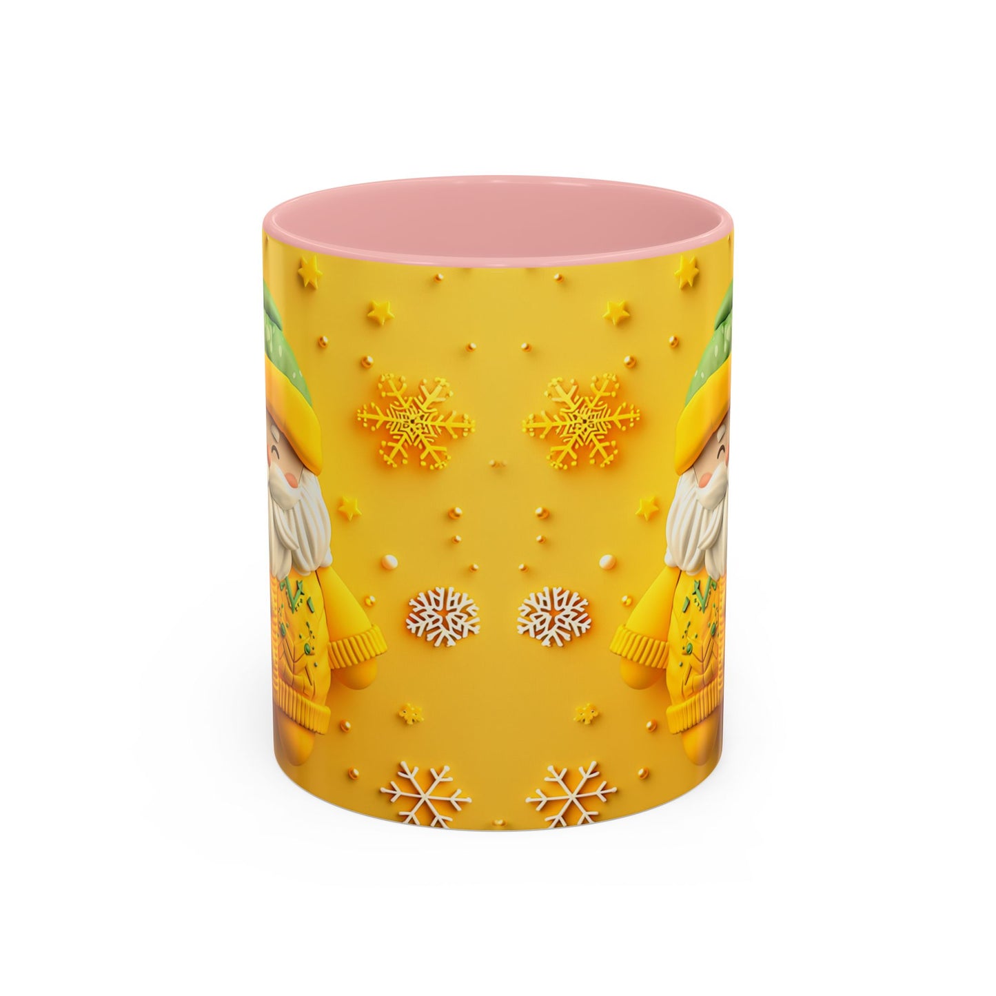 Yellow Sweater Santa Mug | Accent Coffee Mug