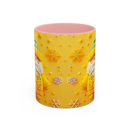 Yellow Sweater Santa Mug | Accent Coffee Mug