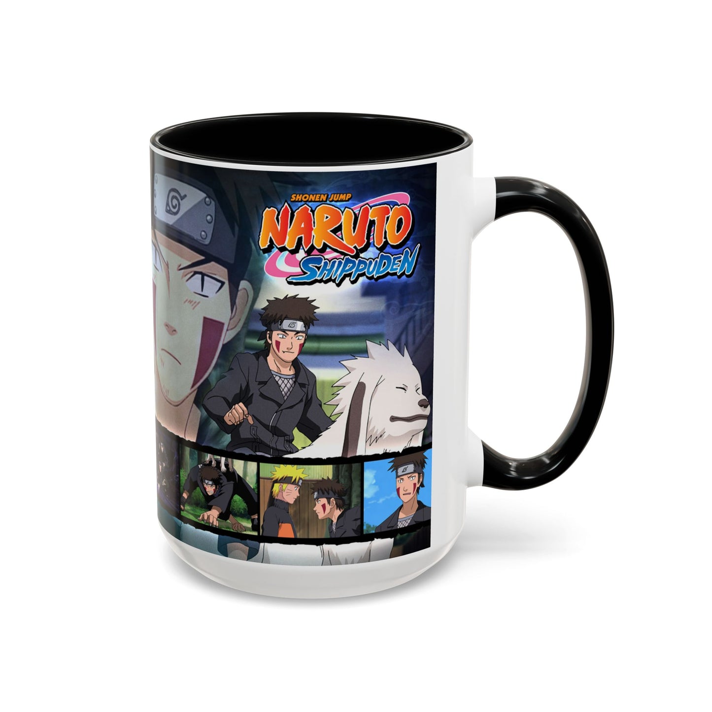Kiba Collage Coffee Mug | Naruto Shippuden Design (11/15oz)