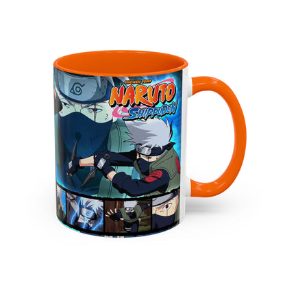 Naruto Kakashi Accent Coffee Mug  Anime Character Collage 11/15oz