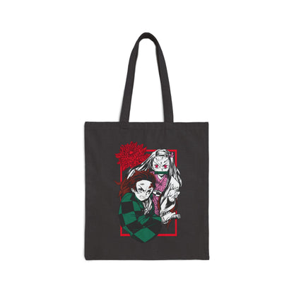 Gyutaro and Daki Inspired Art | Canvas Tote Bag
