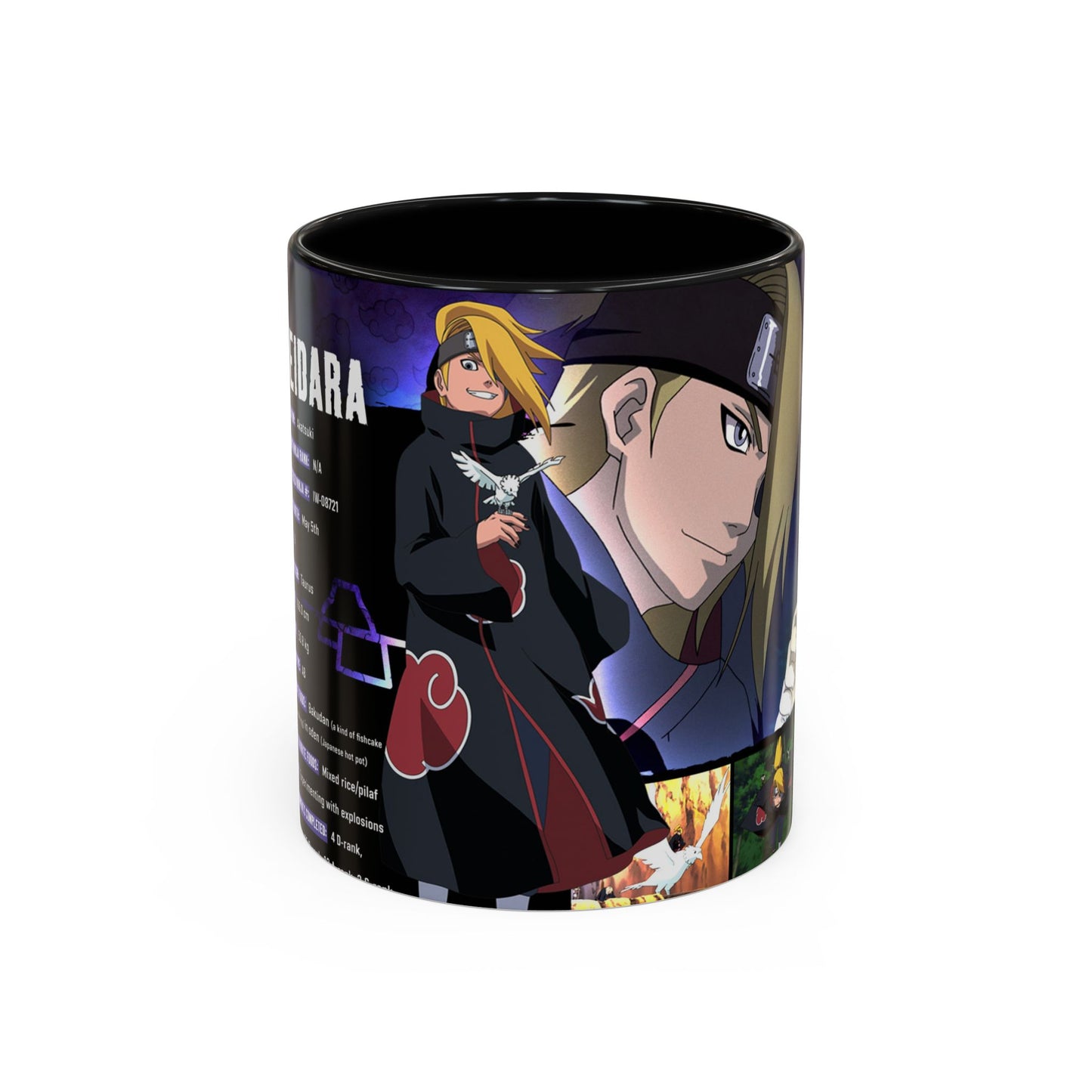 Deidara Naruto Shippuden Accent Coffee Mug  Anime Art Collector Mug (11/15oz)