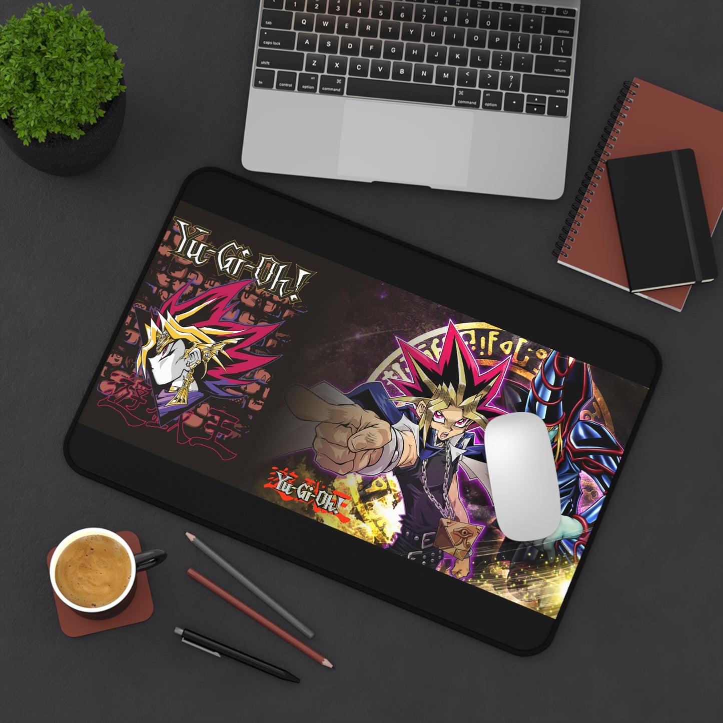 Yu-Gi-Oh! Duelist Desk Mat | Yugi & Dark Magician Gaming Mouse Pad