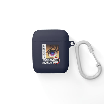 Anime Eye Illustration AirPods Case | Akaza Demon Slayer Inspired