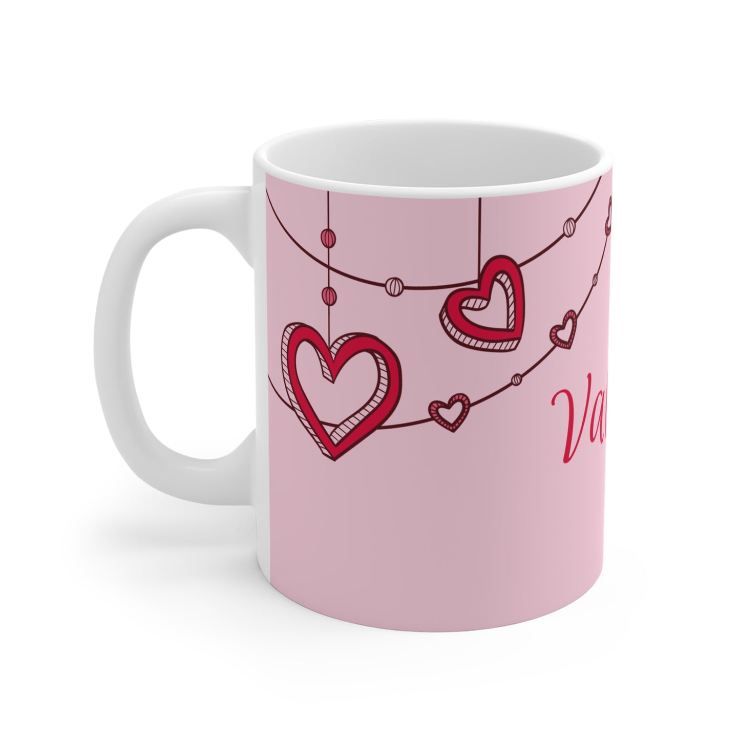 Be My Valentine hearts mug | Pink Valentine mug