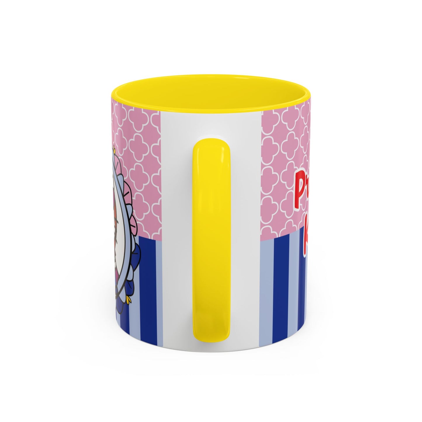Princess Kitty Hello Kitty Accent Coffee Mug | Cute Pink & Blue 11/15oz