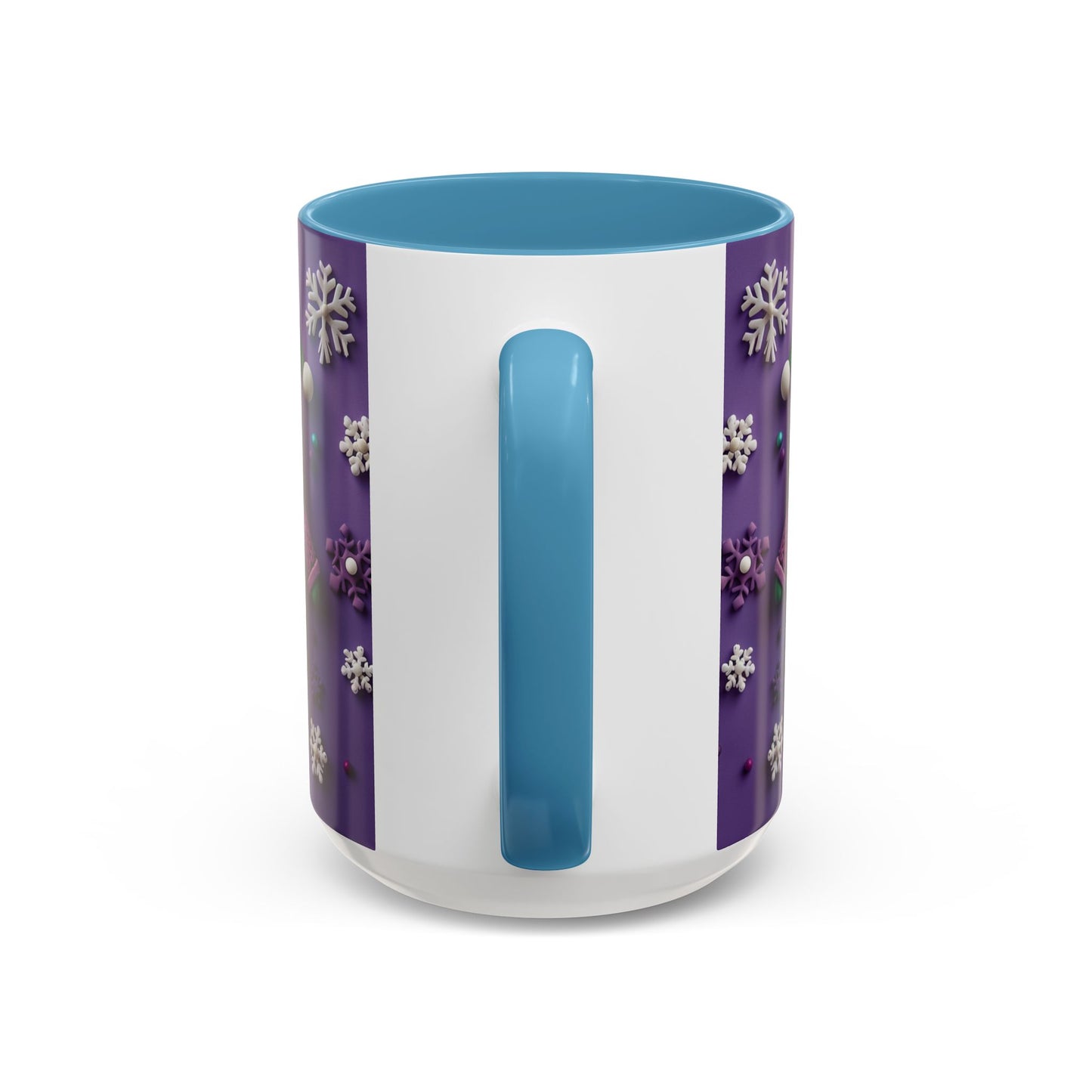 Purple Santa Snowflake Mug | Accent Coffee Mug