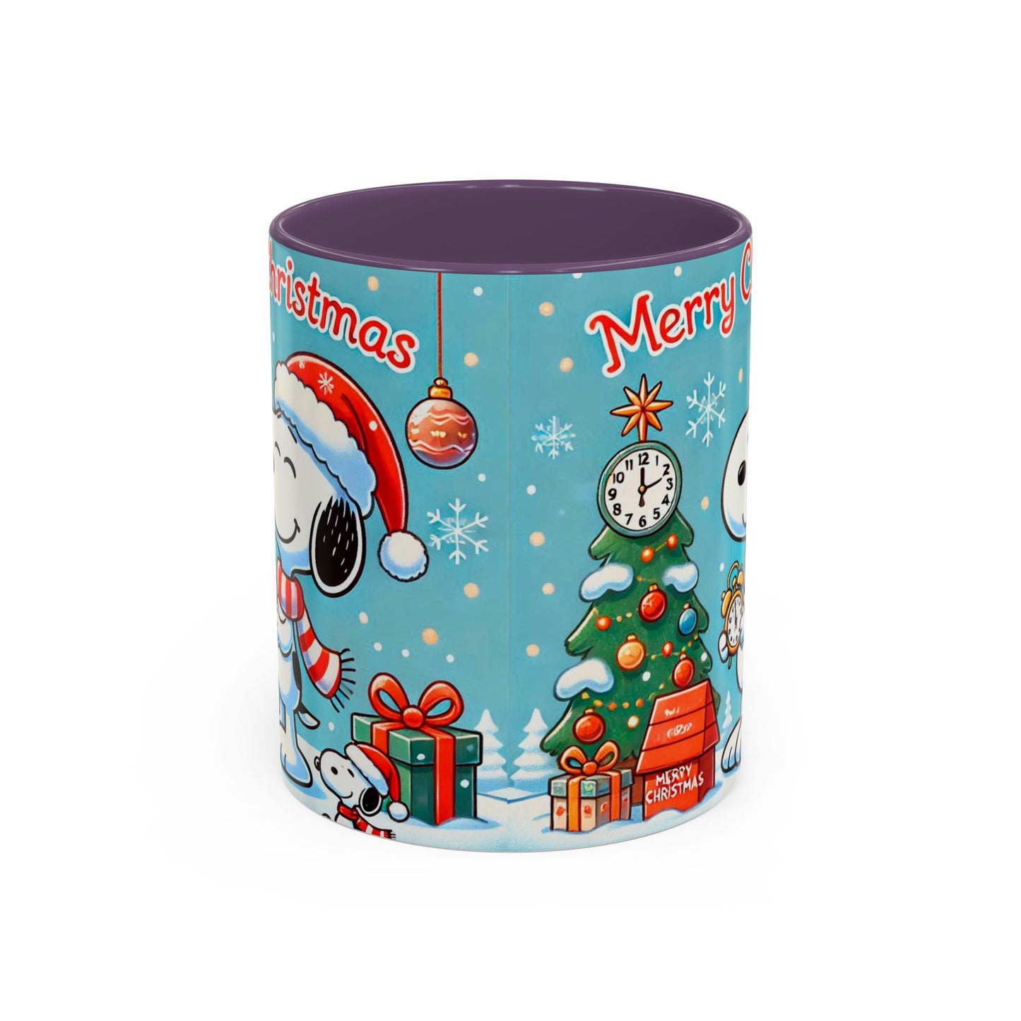 Beagle Chistmas Illustration Mug | Accent Coffee Mug 11oz 15oz
