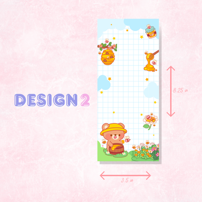 Kawaii Notepad | 50 Sheets (3.5in x 8.25 in)