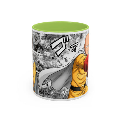 Saitama Mug |One Punch Man Inspired Collage Accent Mug (11/15 oz)
