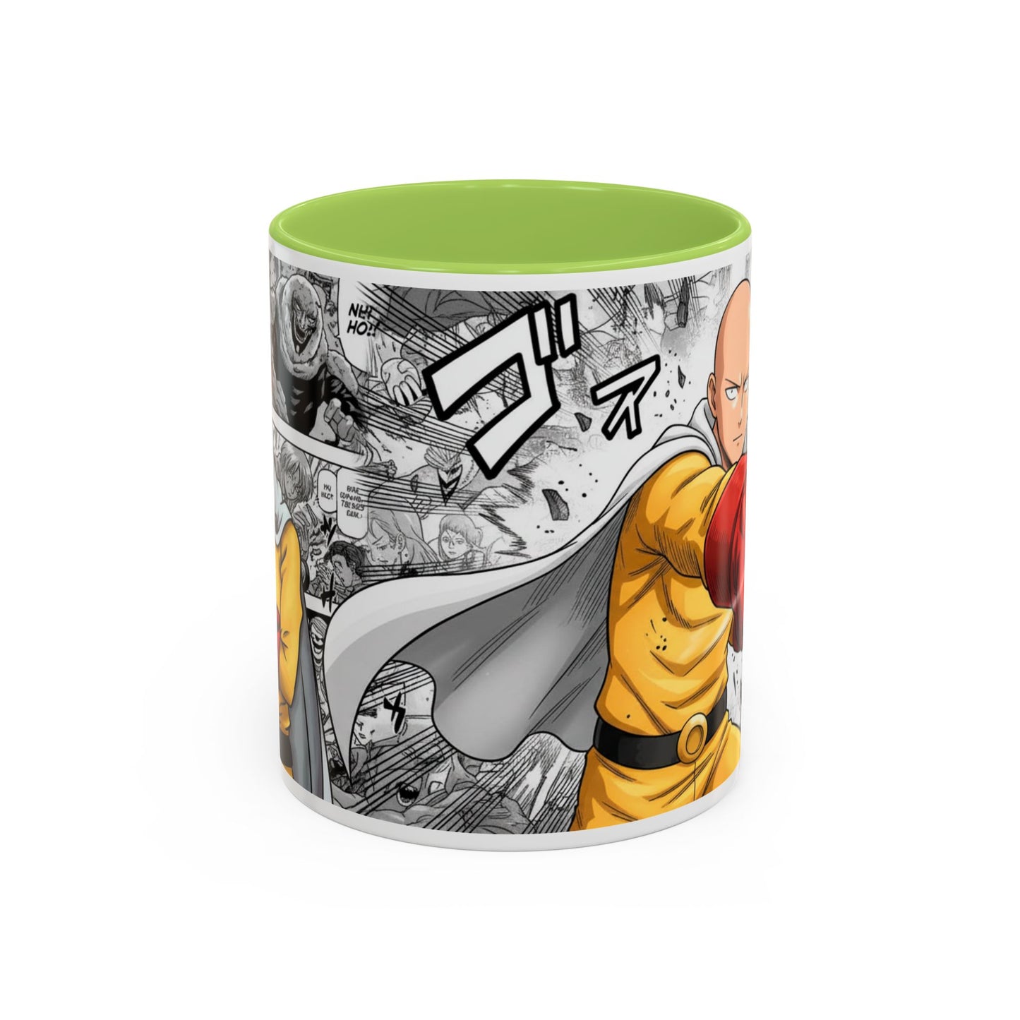 Anime Fist Coffee Mug  Dynamic Manga Collage Accent Mug (11/15 oz)