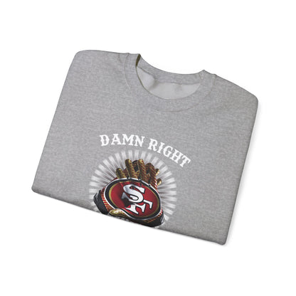 Customizable 49ers Fan Crewneck Sweatshirt | Football Team Logo Pullover