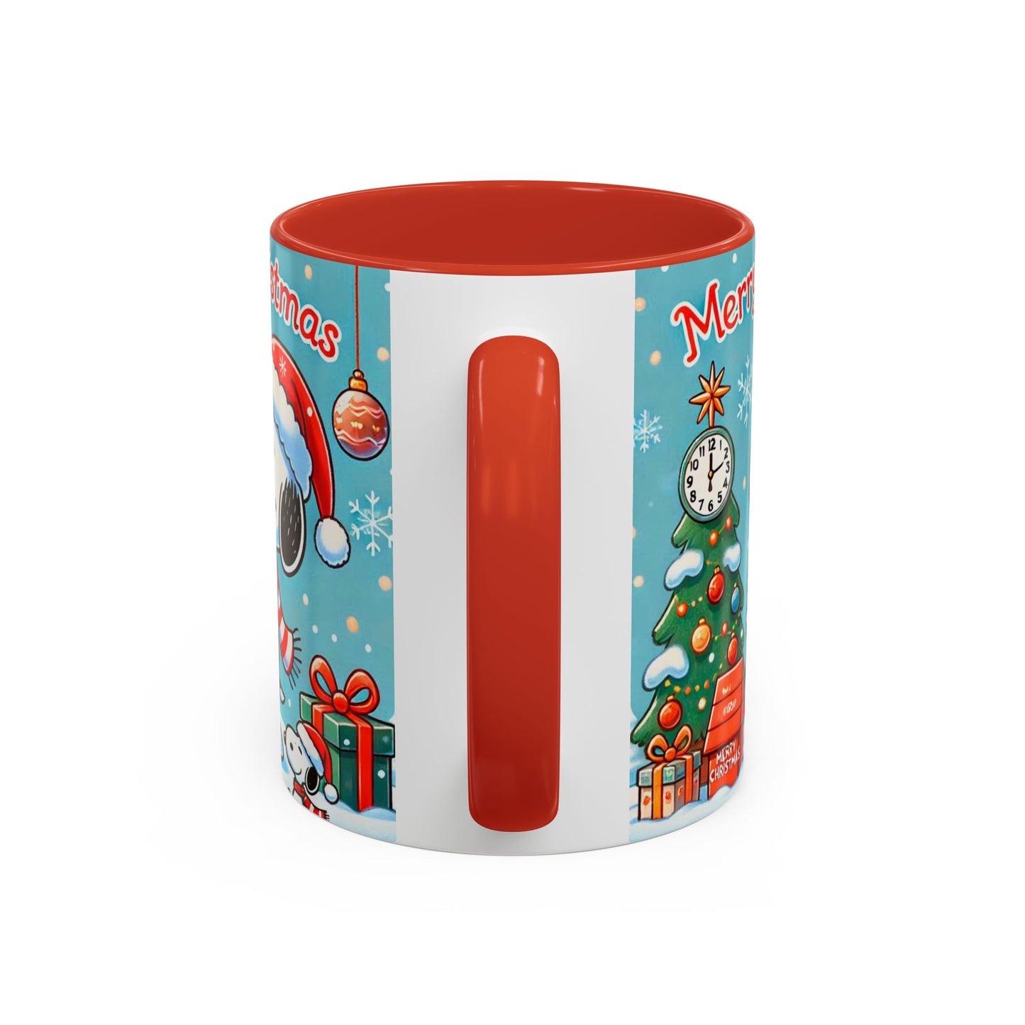 Beagle Chistmas Illustration Mug | Accent Coffee Mug 11oz 15oz