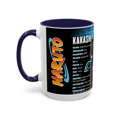 Naruto Kakashi Accent Coffee Mug — Anime Character Collage 11/15oz