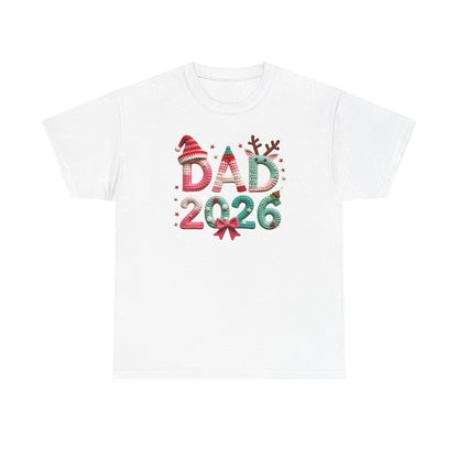 Dad 2026 Christmas T-Shirt Festive Holiday Dad Tee