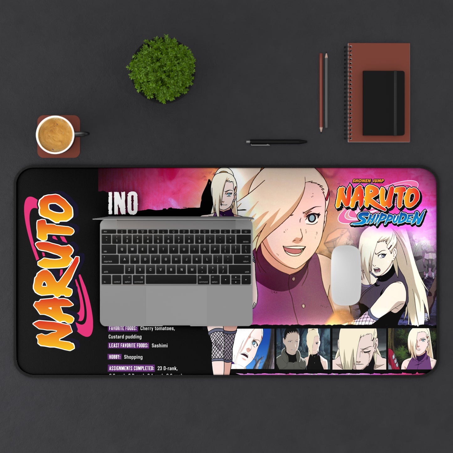 Ino Yamanaka Naruto Desk Mat | Anime Gaming Mouse Pad