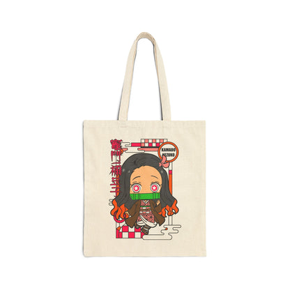 Nezuko Canvas Tote Bag | Demon Slayer Inspired Tote Bag