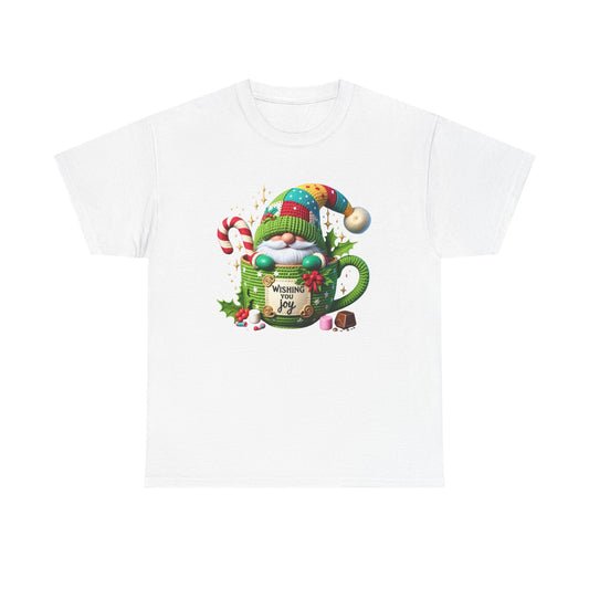 Gnome in Hot Cocoa mug graphic T-Shirt | Christmas holiday cute winter design