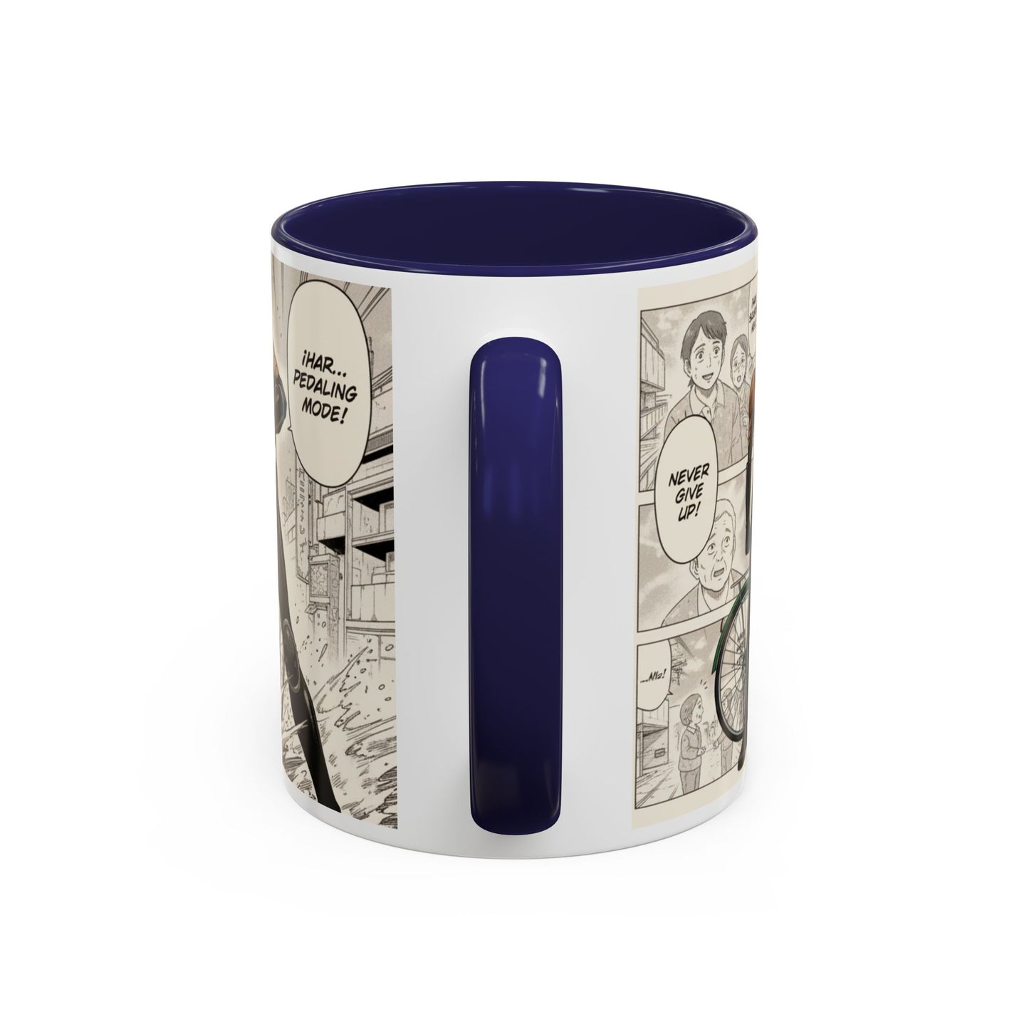 Mumen Rider Comic Panel Coffee Mug  Anime Hero Bike Design (11/15oz)