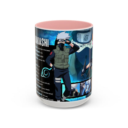 Naruto Kakashi Accent Coffee Mug  Anime Character Collage 11/15oz