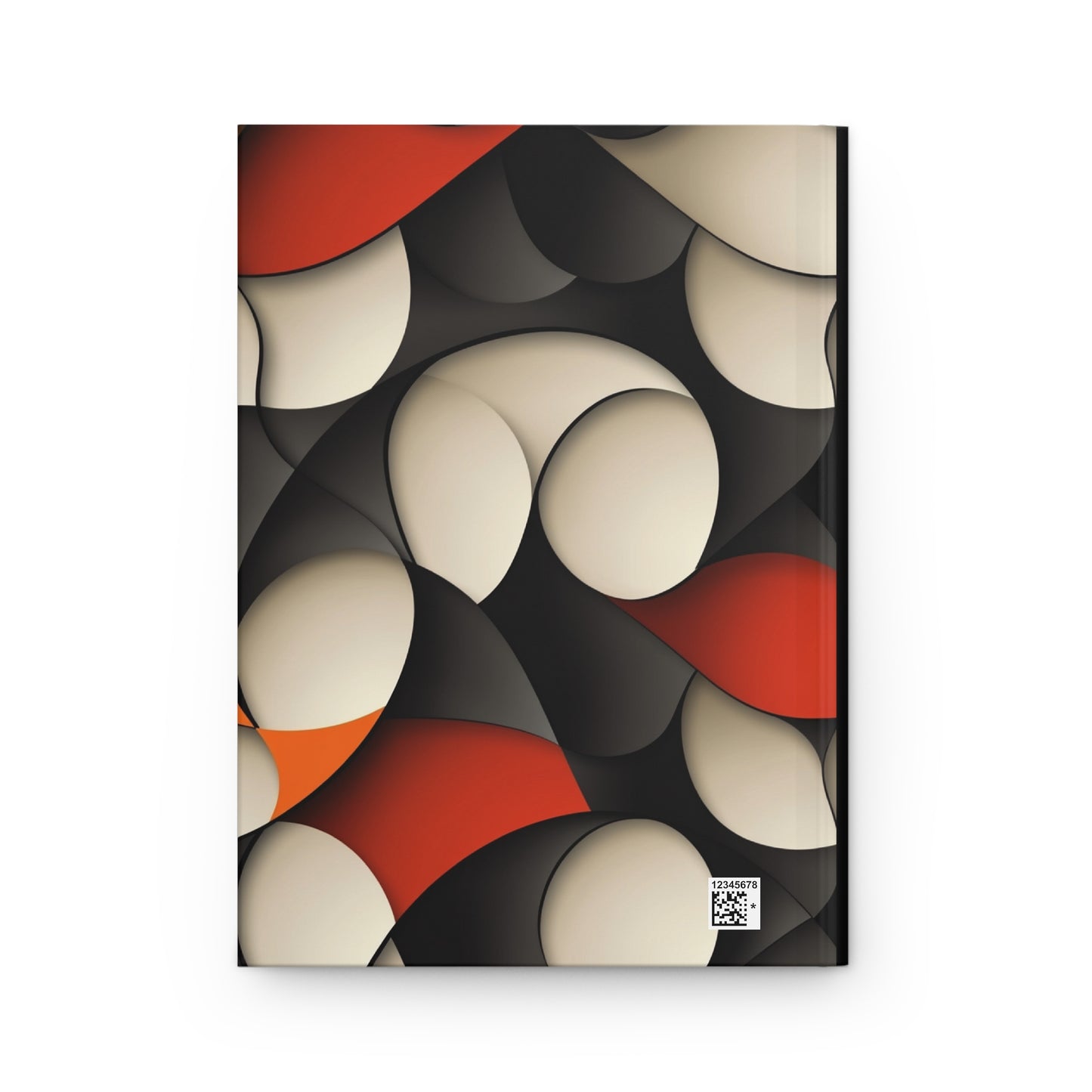 Abstract Retro Geometric Pattern Hardcover Journal | Matte Cover