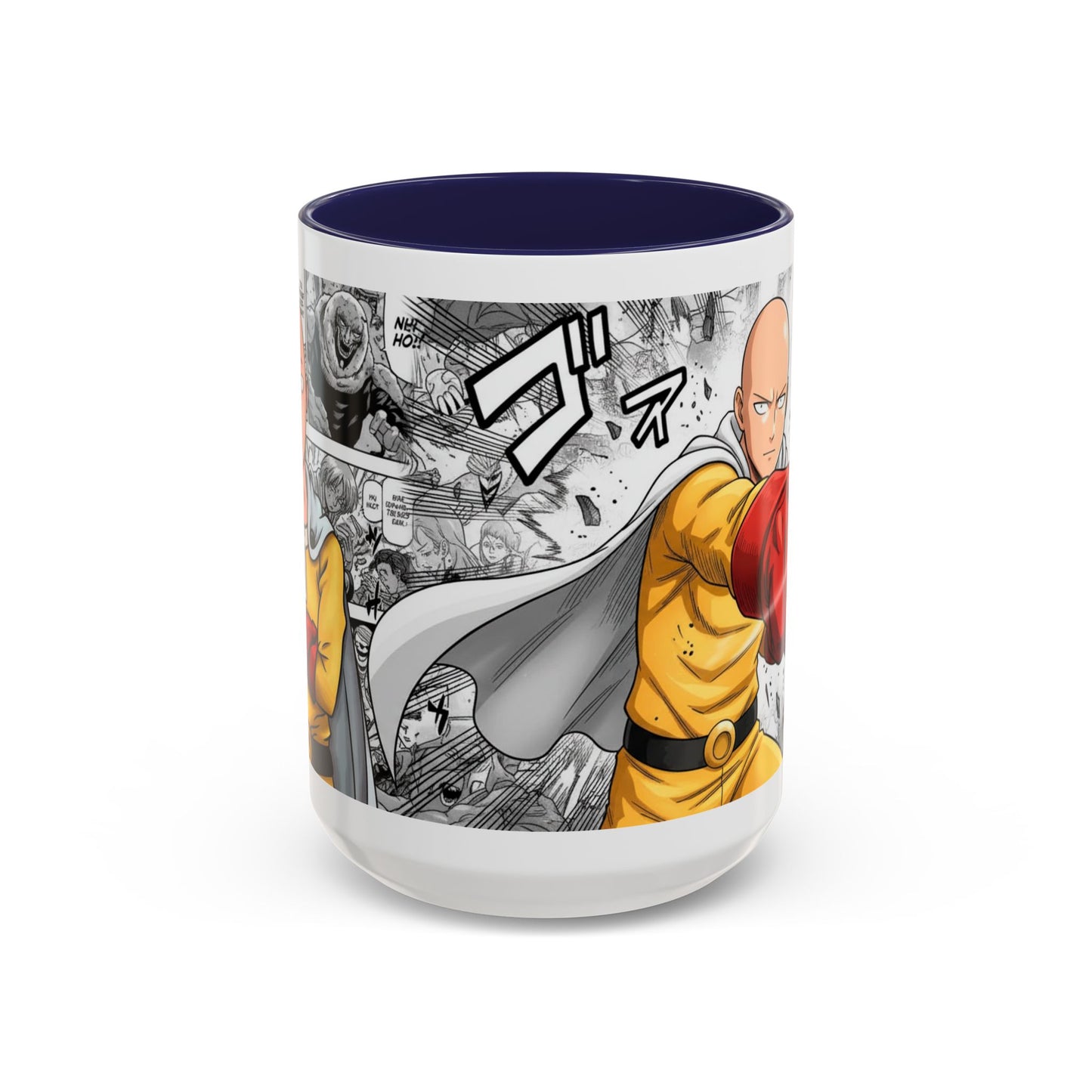Saitama Mug |One Punch Man Inspired Collage Accent Mug (11/15 oz)