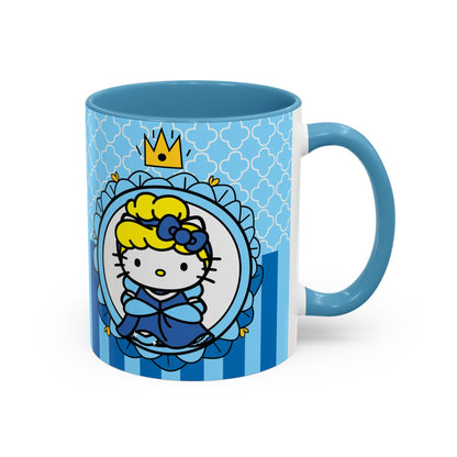 Princess Kitty Portrait Mug | Accent Coffee Mug