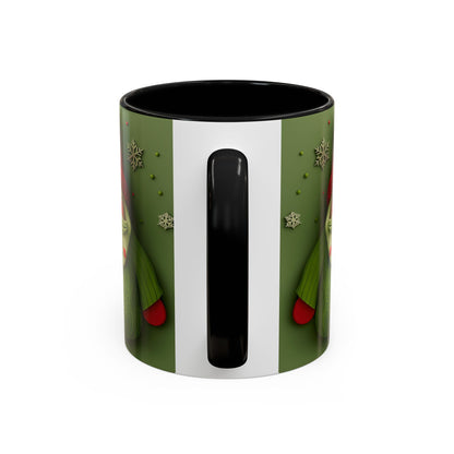 Green Knit Santa Mug | Accent Coffee Mug
