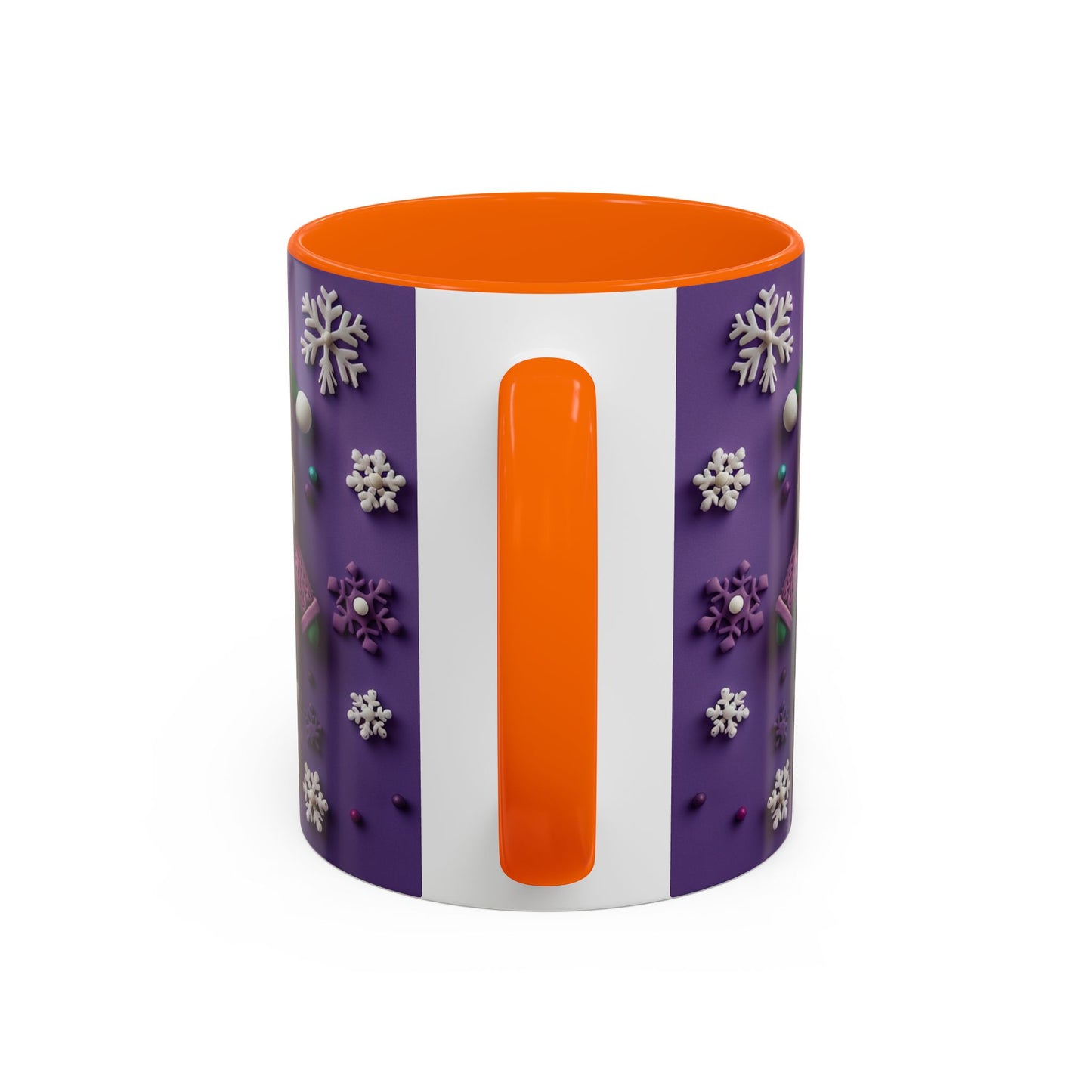 Purple Santa Snowflake Mug | Accent Coffee Mug