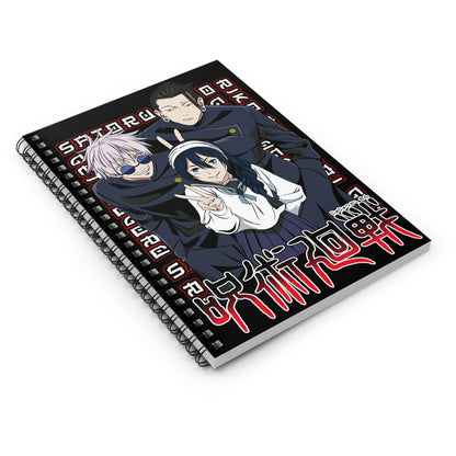 Jujutsu Kaisen Trio Spiral Notebook | Ruled Journal