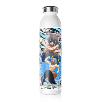 Slim Water Bottle  Anime Cat Mask Strength Manga Design