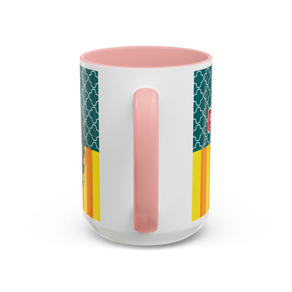 Redheaded Princess Kitty Accent Coffee Mug | Cute Cat Princess Design