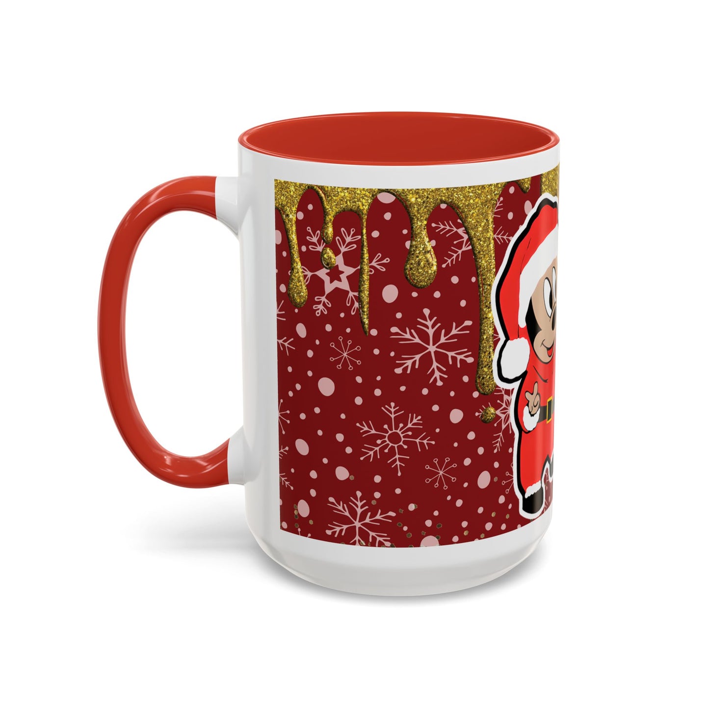 Grinch and Mouse Santa Mug | Accent Coffee Mug 11oz 15oz