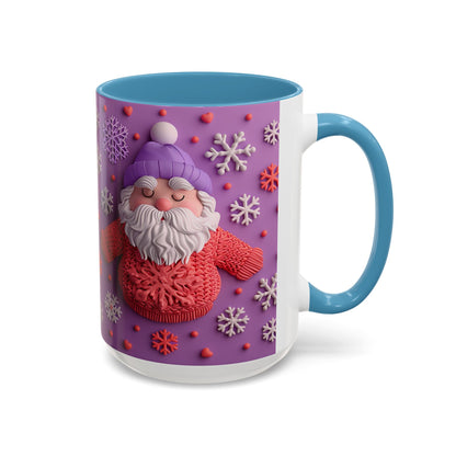 Knit Santa Pattern Mug | Accent Coffee Mug