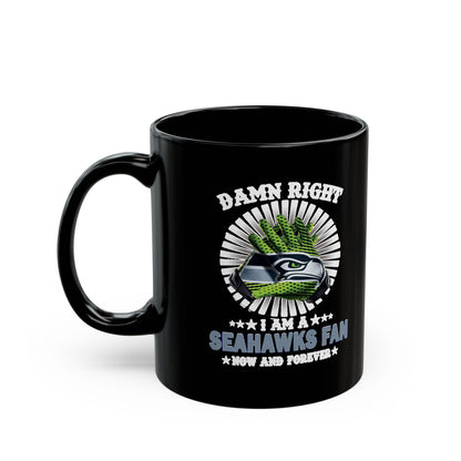 Seahawks Grunge Black Coffee Mug (11oz & 15oz)