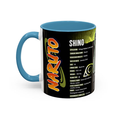 Naruto Shippuden Shino Aburame Accent Coffee Mug | Anime Character Fan Gift (11/15oz)