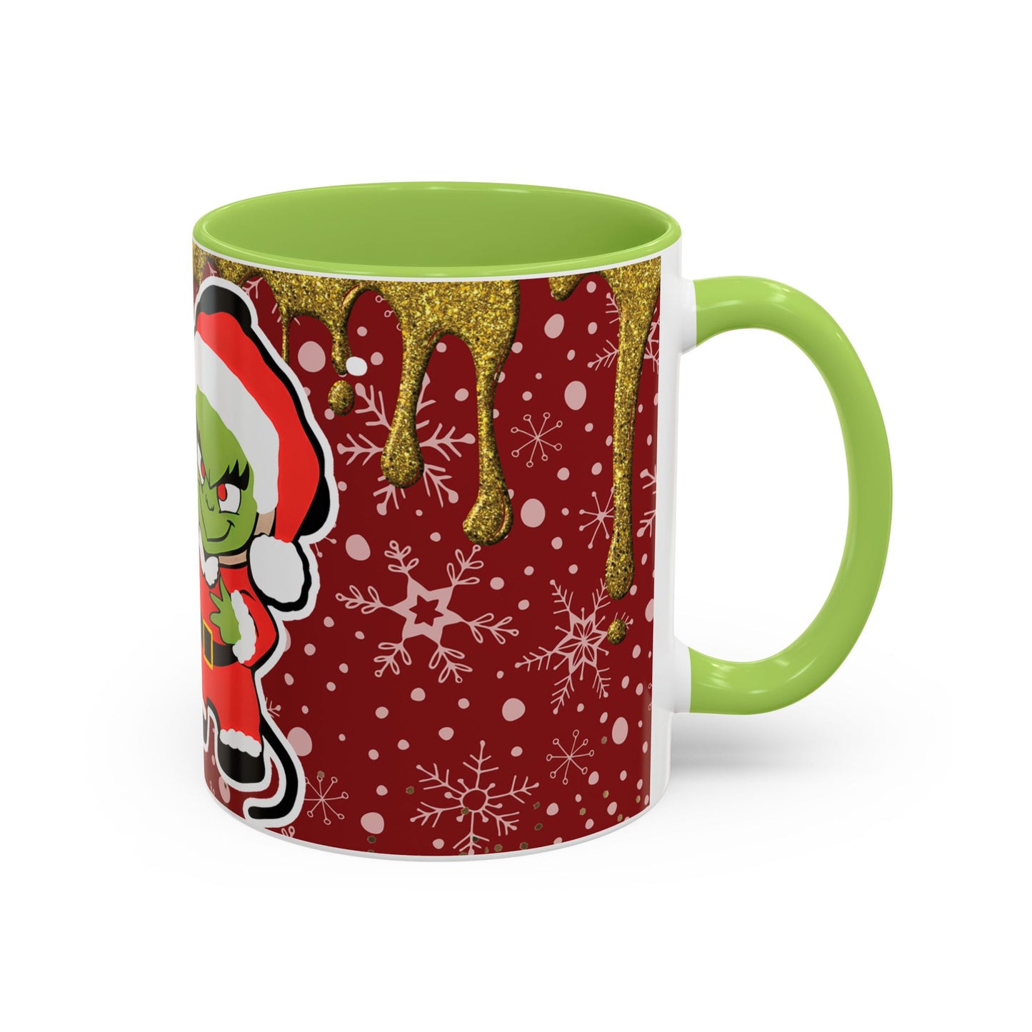 Grinch and Mouse Santa Mug | Accent Coffee Mug 11oz 15oz