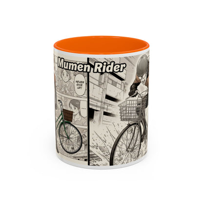 Mumen Rider Comic Panel Coffee Mug  Anime Hero Bike Design (11/15oz)