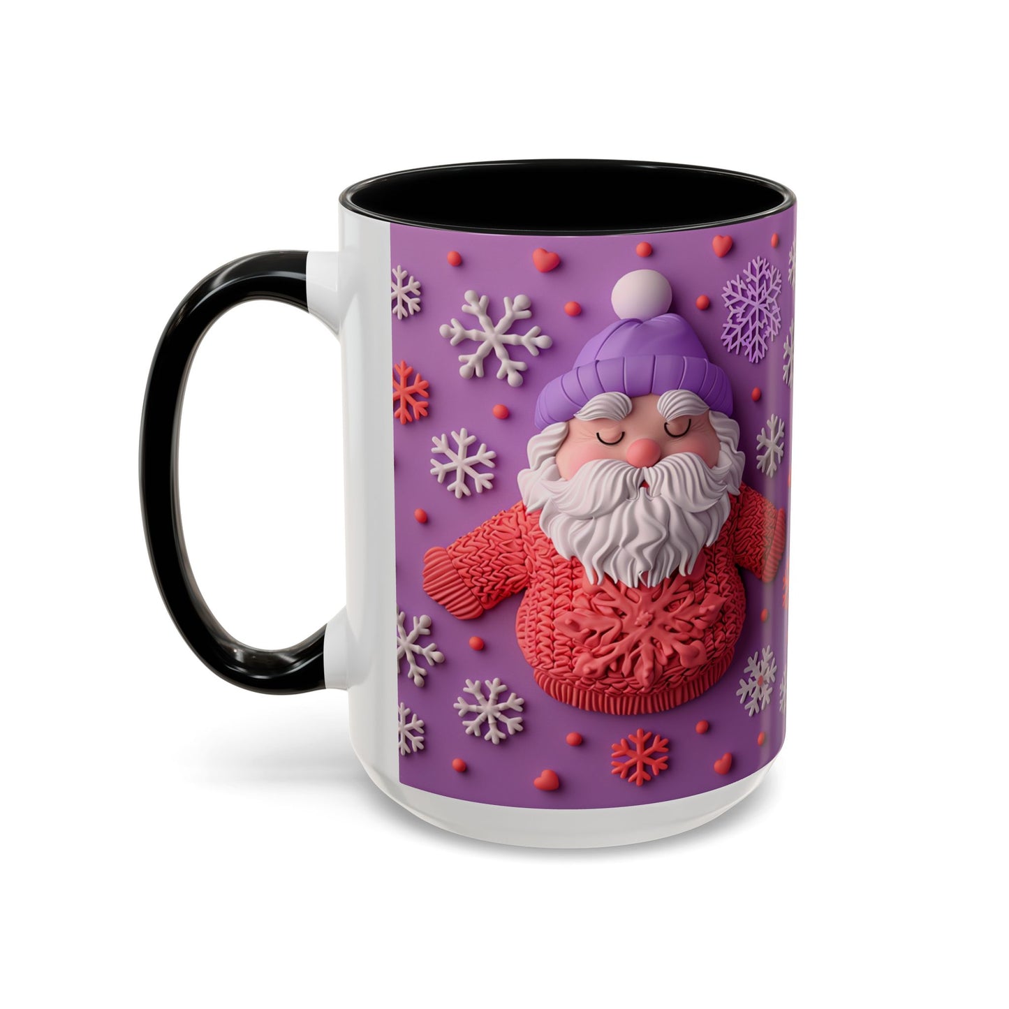 Knit Santa Pattern Mug | Accent Coffee Mug