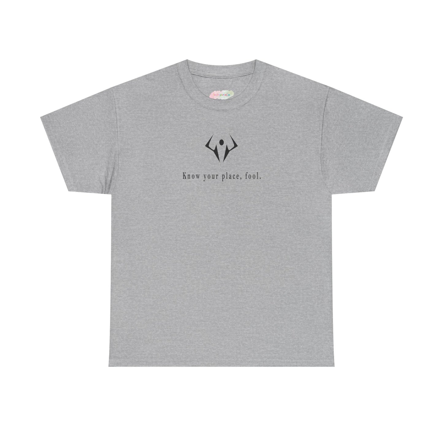 Minimalist Lotus Symbol tee | small centered spiritual graphic