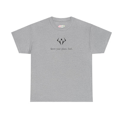 Minimalist Lotus Symbol tee | small centered spiritual graphic