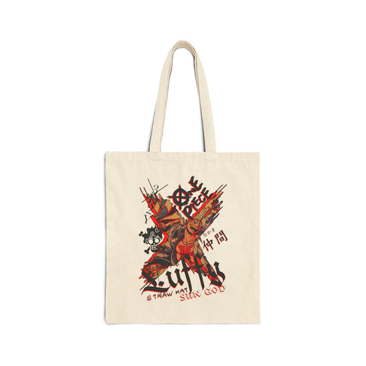 Luffy Art Canvas Tote Bag | One Piece Inspired Tote Bag