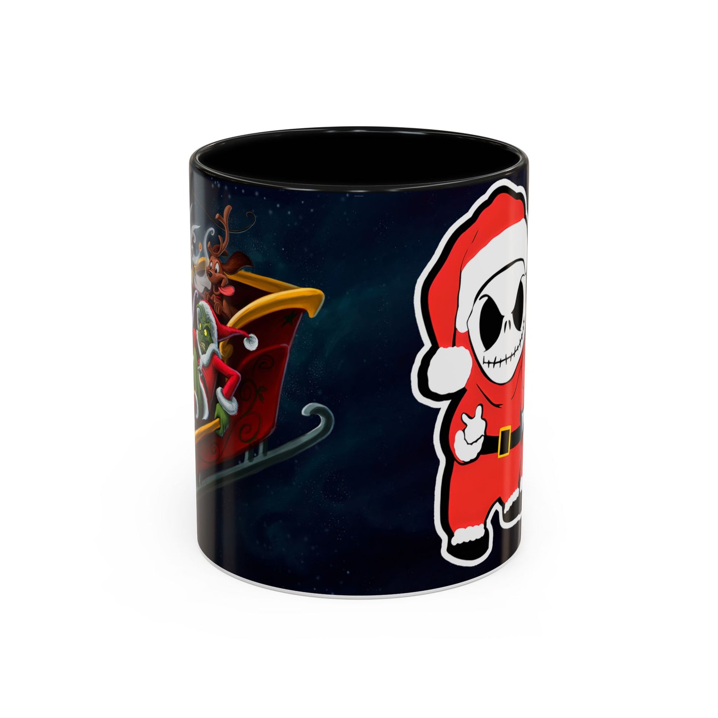 Grinch Jack Skellington Christmas Mug | Accent Coffee Mug